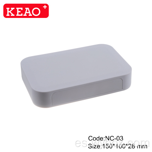 Caja de enrutador personalizada IP54 caja de plástico para electrónica takachi caja de plástico para electrónica NC-03 con tamaño 150 * 100 * 28 mm